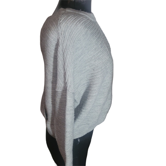 Silver Jeans Co Gray Zig Zag Back Knit Sweater - Picture 3 of 6